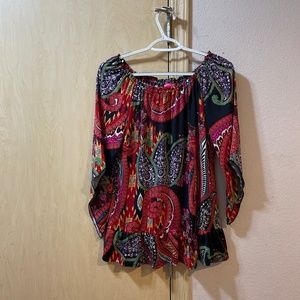 Women XS Beautiful Bohemian Artist Blouse Spirited